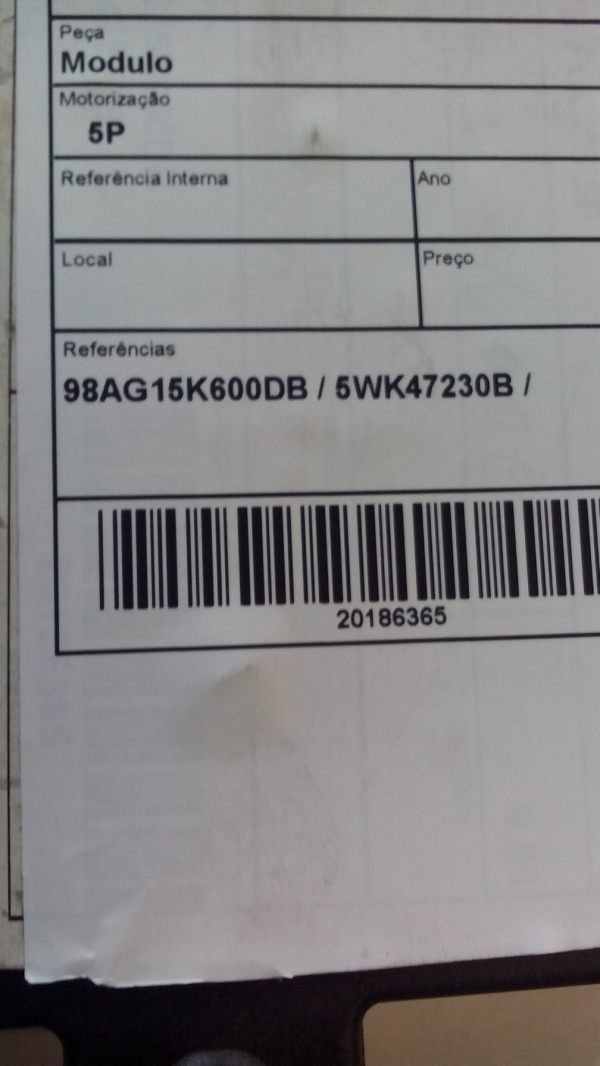 Modulo FORD FOCUS (DAW, DBW) | 98 - 04 (20186365).