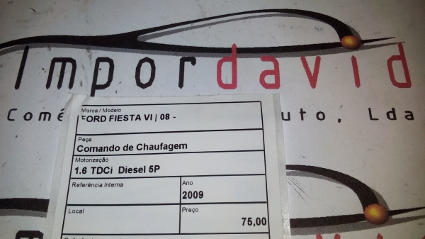 Comando de Chaufagem FORD FIESTA VI | 08 - (20199705).