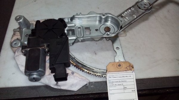 Elevador Frente Dto Electrico OPEL CORSA C Caixa (F08, W5L) | 00 - (20199856).