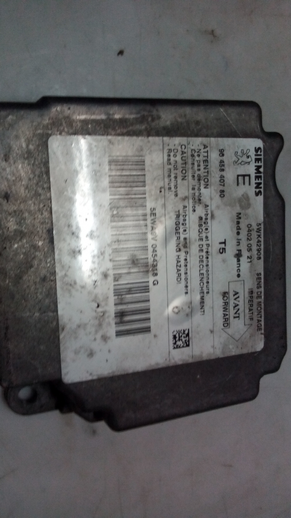 Centralina de Airbags PEUGEOT 307 Break (3E) | 02 - (20199870).