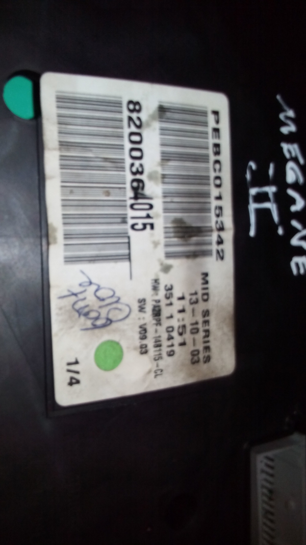 Quadrante RENAULT MEGANE II (BM0/1_, CM0/1_) | 02 - (20199884).