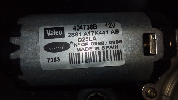 Motor Limpa Vidros Trás FORD FIESTA V (JH_, JD_) | 01 - 10 (20201789).