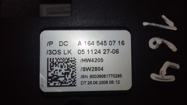 Sensor De Angulo MERCEDES-BENZ M-CLASS (W164) | 05 - (20201973).