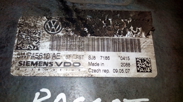 Centralina de Ignição (imobilizador) VOLKSWAGEN PASSAT (3C2) | 05 - 10 (20202661).