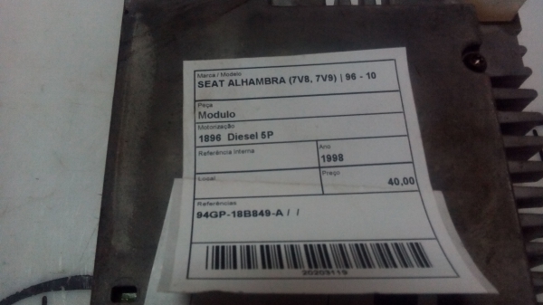 Modulo SEAT ALHAMBRA (7V8, 7V9) | 96 - 10 (20203119).