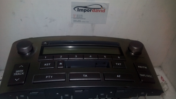 Radio TOYOTA AVENSIS (T25_) | 03 - 08 (20203669).