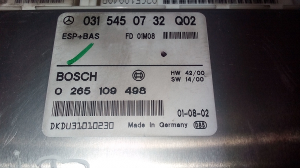 Centralina de ABS MERCEDES-BENZ E-CLASS (W210) | 95 - 02 (20203737).