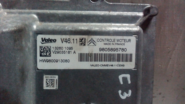 Centralina de Ignição (imobilizador) CITROËN C3 II | 09 - (20205936).