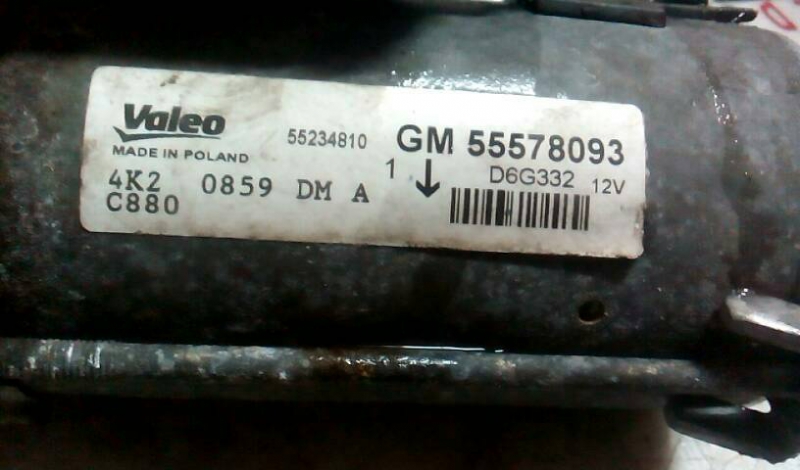 Motor de Arranque OPEL ASTRA J | 09 - (20208782).