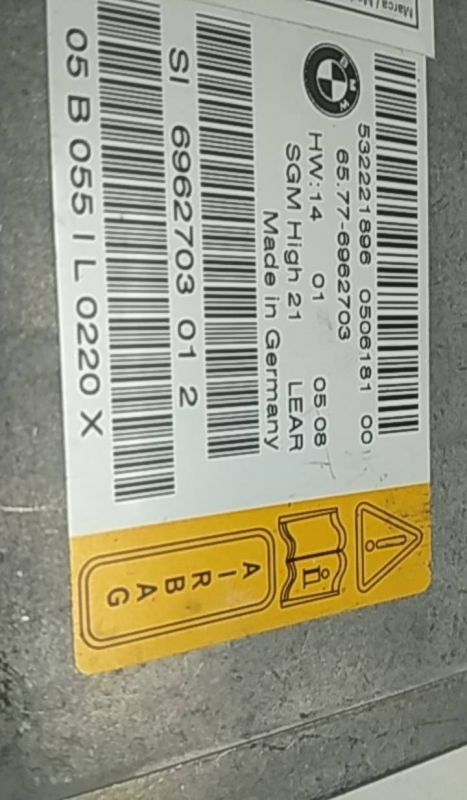 Centralina de Airbags BMW 5 Touring (E61) | 04 - (20210399).